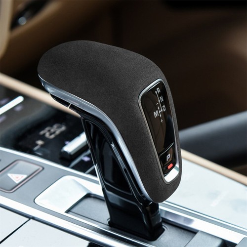 Suede Dark Gray Car Gear Shift Knob Trim For Porsche Cayenne 2018-23 Accessories - Picture 3 of 12