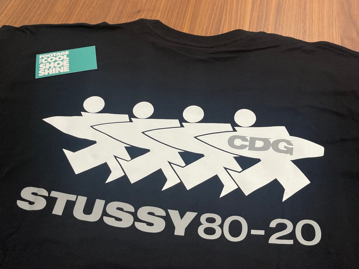 STUSSY COMME DES GARCONS CDG SURFMAN 40TH ANNIVERSARY SHIRT