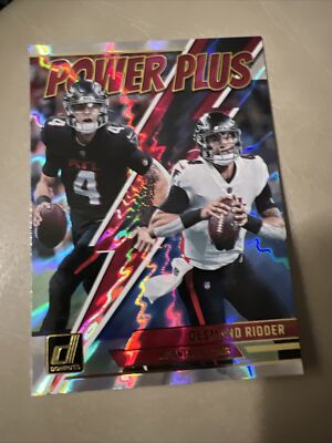 Desmond Ridder Power Plus Holo 2023 Donruss Football Card #PP-1 Atlanta Falcons
