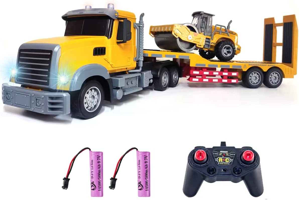 Remote Control Semi Truck Toy for Kids 124 RC SemiTrailer