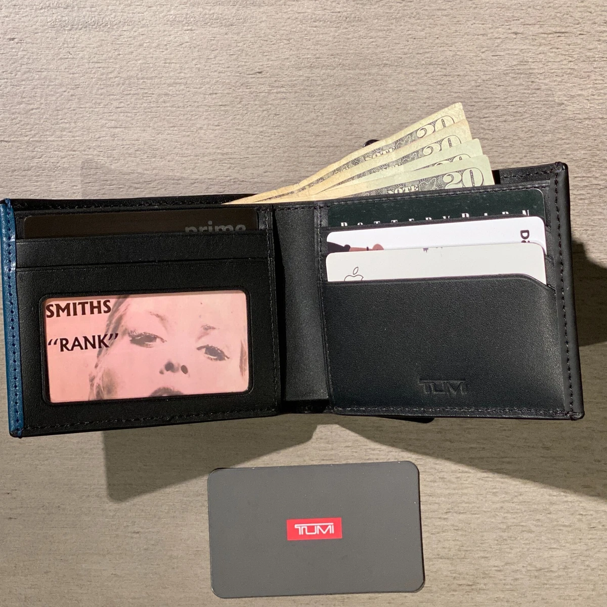 Tumi blue outlet wallet