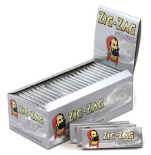 Zig Zag Silver Regular 70mm Rolling Papers - 1 box  2500 papers