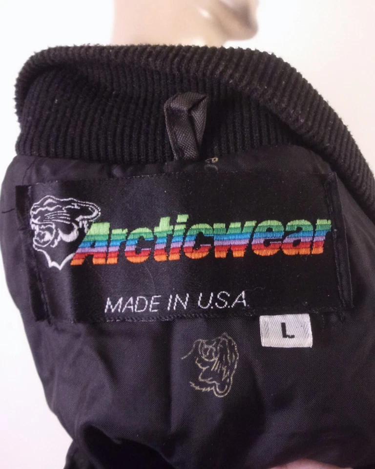 vintage 70s 80s Arcticwear Kawasaki Snowmobile Jacket DB Biker Moto SZ L - Image 4 of 4