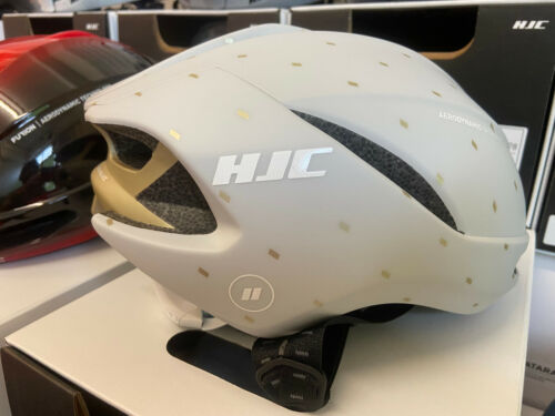 HJC Furion 2.0 Semi-Aero Road Helmet 58-63cm Size L (MT OFF WHITE GOLD) - Picture 1 of 8