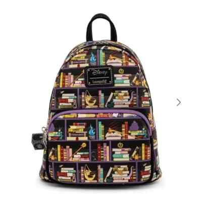 Loungefly Disney Villain Books Mini Backpack and Wallet set 