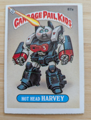 Garbage Pail Kids Topps 1985 UK Series 3 ~ 87a Hot Head Harvey