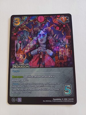 Nonagon Universus Critical Role Heroes of Exandria Rare CR02 #143