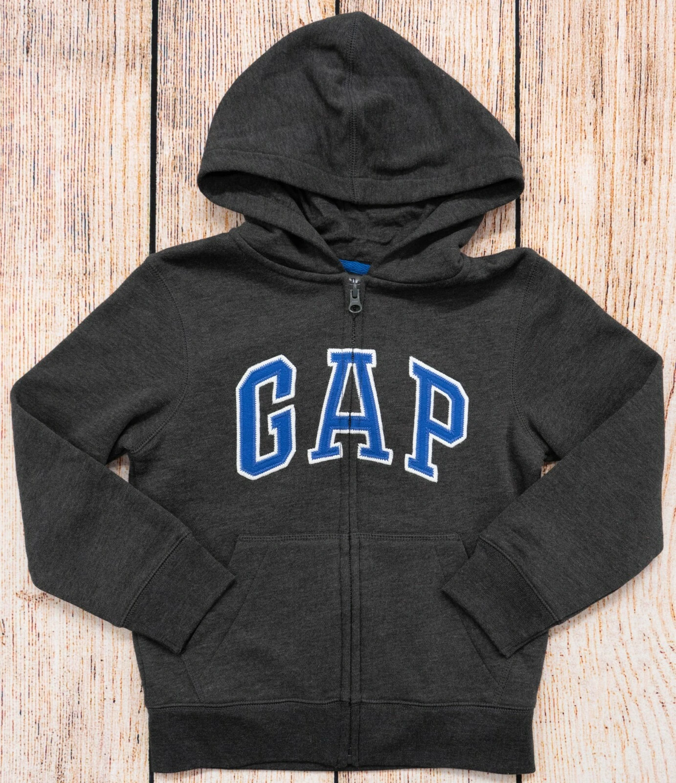 Boys Sz S (6-7) Zipper Hooded Sweatshirt Hoodie GAP Kids NWT - 105636