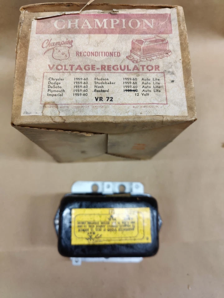 Regulador de voltaje Autolite reconstruido VBO-4202B para Chrysler Dodge Desoto 1959-60 Foto 2 de 4