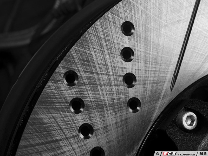 ECS - Front Cross-Drilled & Slotted 2-Piece Brake Rotors
