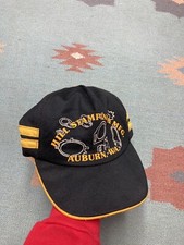 Vintage 2 stripe trucker hat made in USA hill stamping mfg auburn Washington