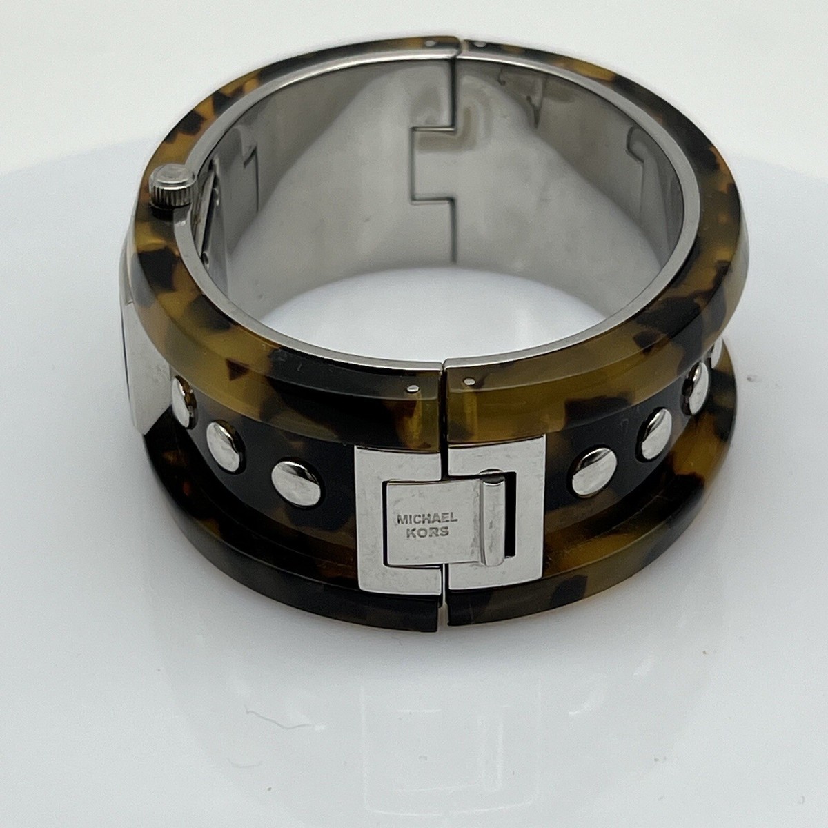Michael Kors Tortoise Acrylic Brown Dial Ladies Watch MK4130 Quartz Untested Michael Kors K5859 Blair Chronograph Glitz Watch Womens  main image 4