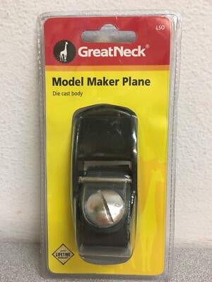 Great Neck LSO 3.5'' L X 1W '' Adjustable Die Cast Alloy Black Mini Block Plane
