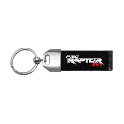 Ford F-150 Raptor SVT Large Genuine Black Leather Loop Strap Key