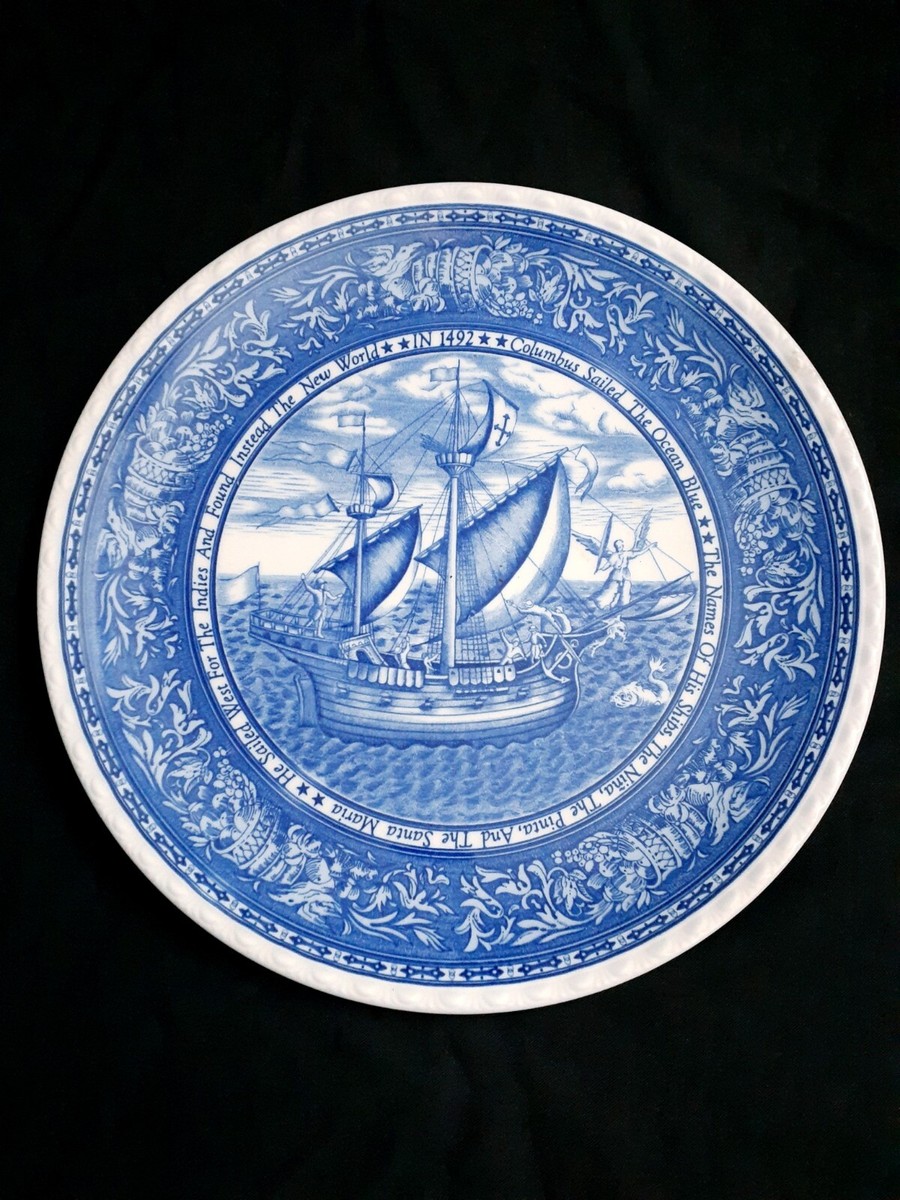 Nikko 500th Anniversary Discovery 1492 Columbus plate, 10.5