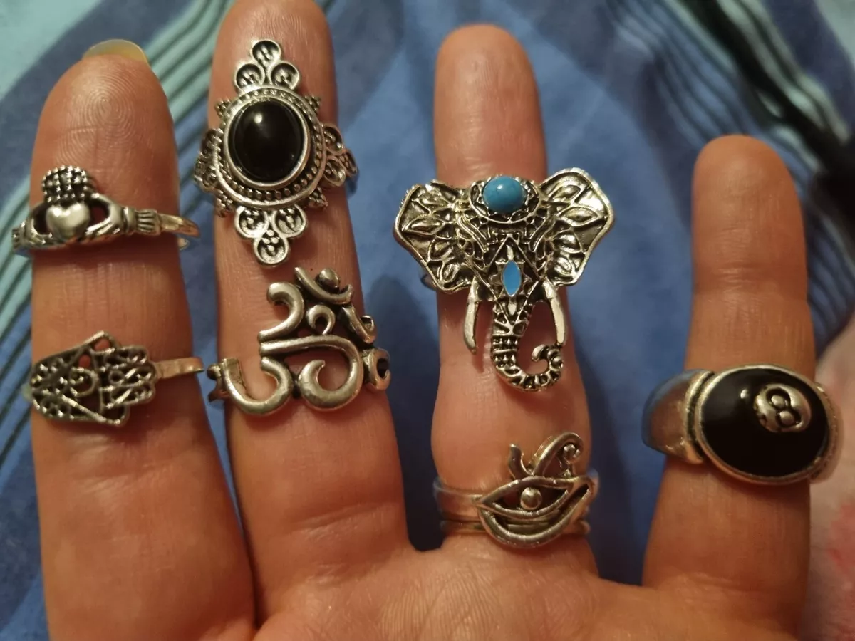 Adjustable costume rings deals