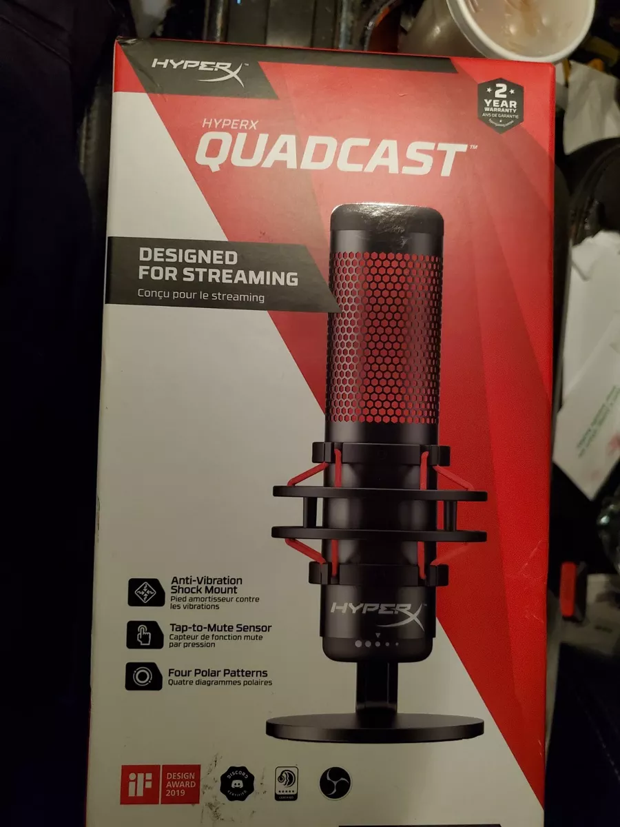 HyperX QuadCast S Standalone USB Condenser Microphone, Black/Grey - 4P —  Beach Camera