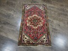 Geometric Turkish Vintage Rug,Turkish HandMade Anatolian Tribal Rug 1.10x3.3 Ft — photo 3