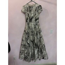 Mac Duggal sample piece Dress, Size 0-2, Silver/Black NOT YET RELEASED