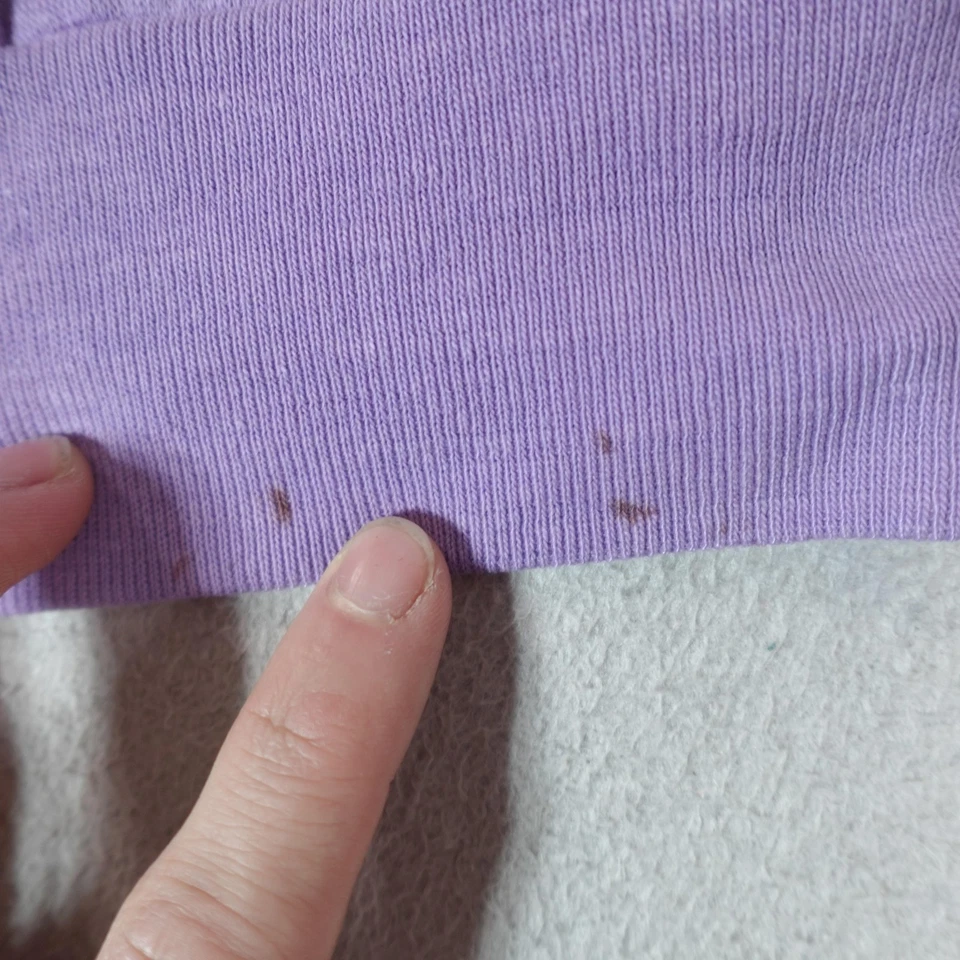 Sudadera Spalding De Colección Para Mujer Mediana Alta Púrpura Preppy Tenis Prop EE. UU. Años 80 Foto 3 de 4