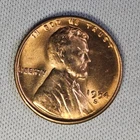 1954 S  Lincoln Wheat One Cent 1c Coin Red BU #AB569