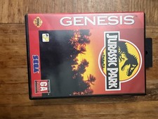 Sega Genesis Jurassic Park Cartridge CIB W/ Manual Authentic Tested Mint
