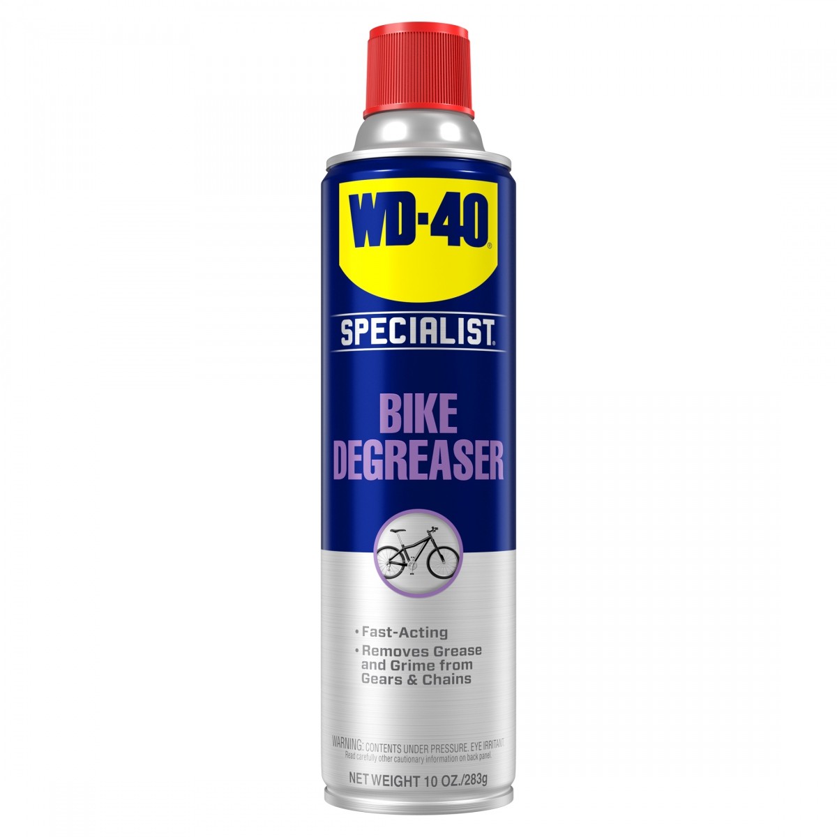 WD-40 Bike Chain Cleaner - Degreaser Aerosol 10 oz | Powerful Foaming