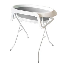 Elevated Dog Bath Tub Portable Pet Wash Station Gray w/ Drain System