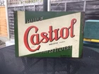 Vintage French Castrol Oil Sign, Tin Not Enamel Sign.
