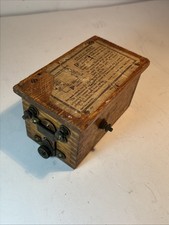 Antique Jefferson Electric Buzz Coil Ignition Box Wood Case Vintage Untested Antique Jefferson Electric Buzz Coil Ignition Box Wood Case Vintage Untested