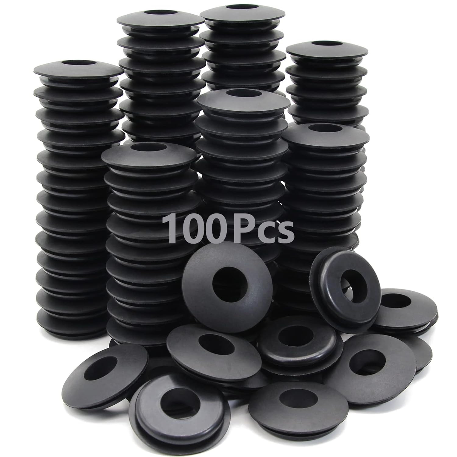 100Pcs Glad Hand Seals Rubber Truck Gladhand Seals Black Polyurethane Seal Washe