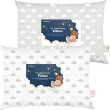 2-Pack Toddler Pillows 2 Year Old to 5 13x18 Soft Organic Cotton Kids Pillow