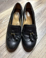 Sofft Womens Opal Patent Leather Stacked Heel Shoes Size: 7M