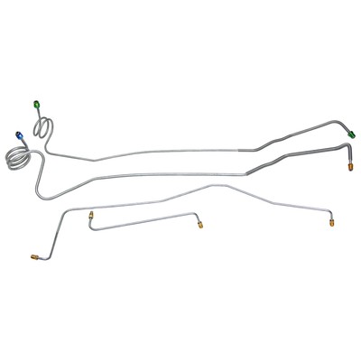 1973-80 2wd Chevrolet GMC C20 C25 Power Disc Front Brake Line Set Kit OE Steel