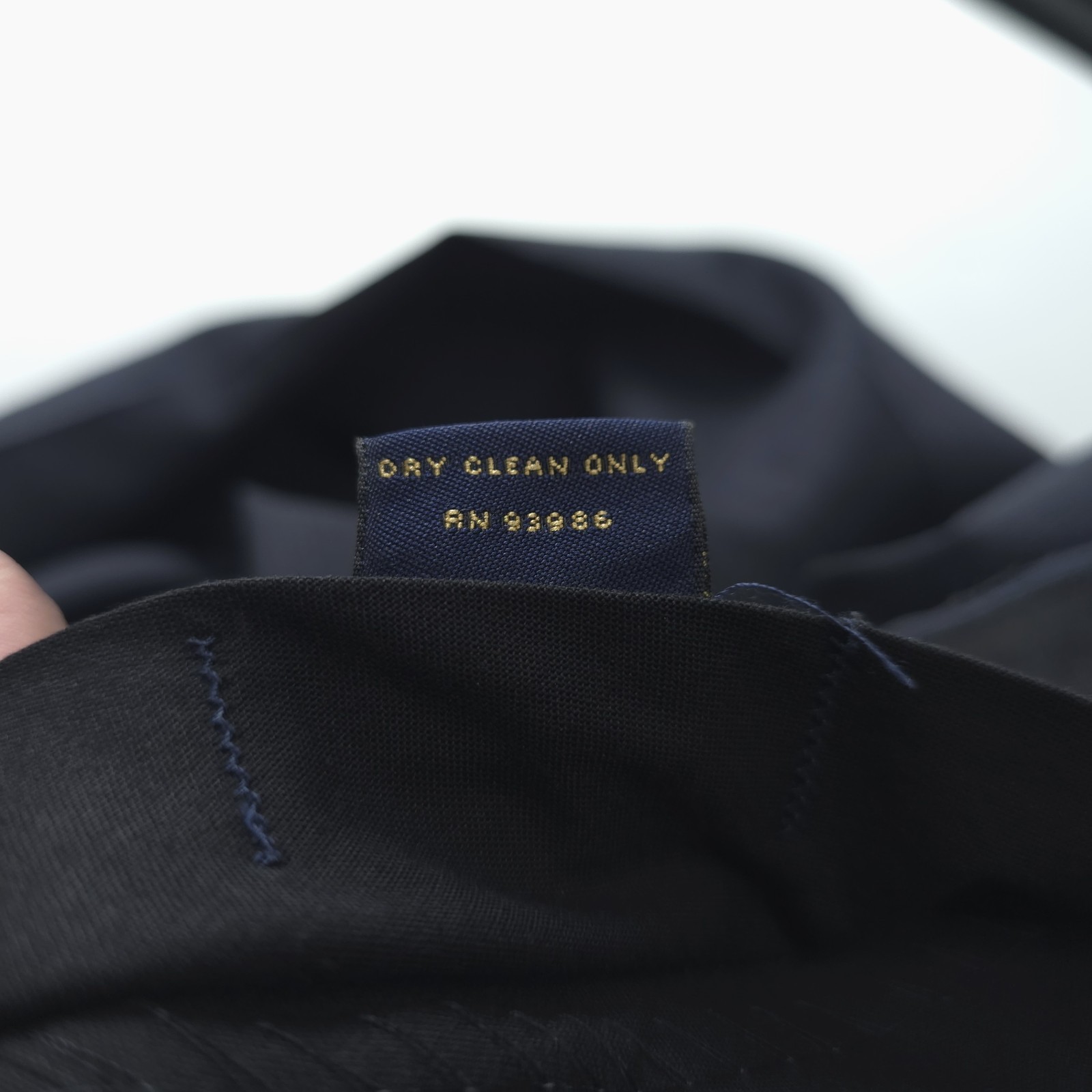 Brooks Brothers Wool Dress Pants Mens 38x31 Navy Blue Glen Plaid Stretch Classic thumbnail 10