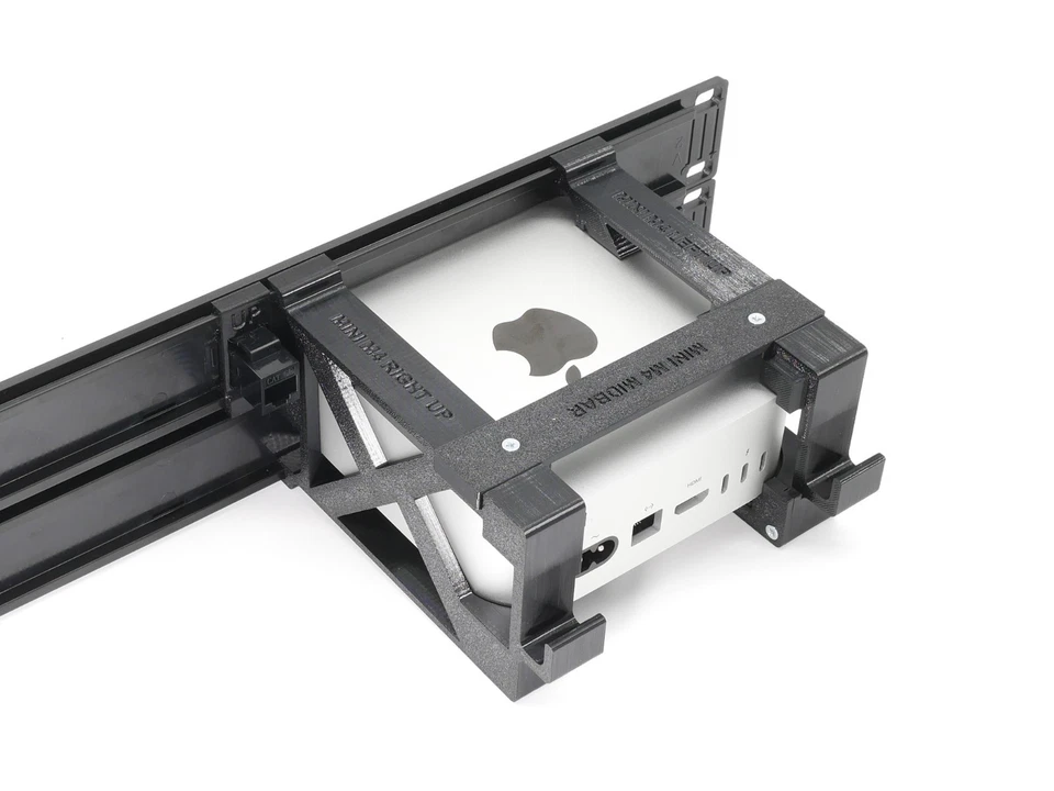 Rack mount for mac mini M4 for 19inch/10inch -toolessUI on/off button RJ45 keyst - Image 4 of 4