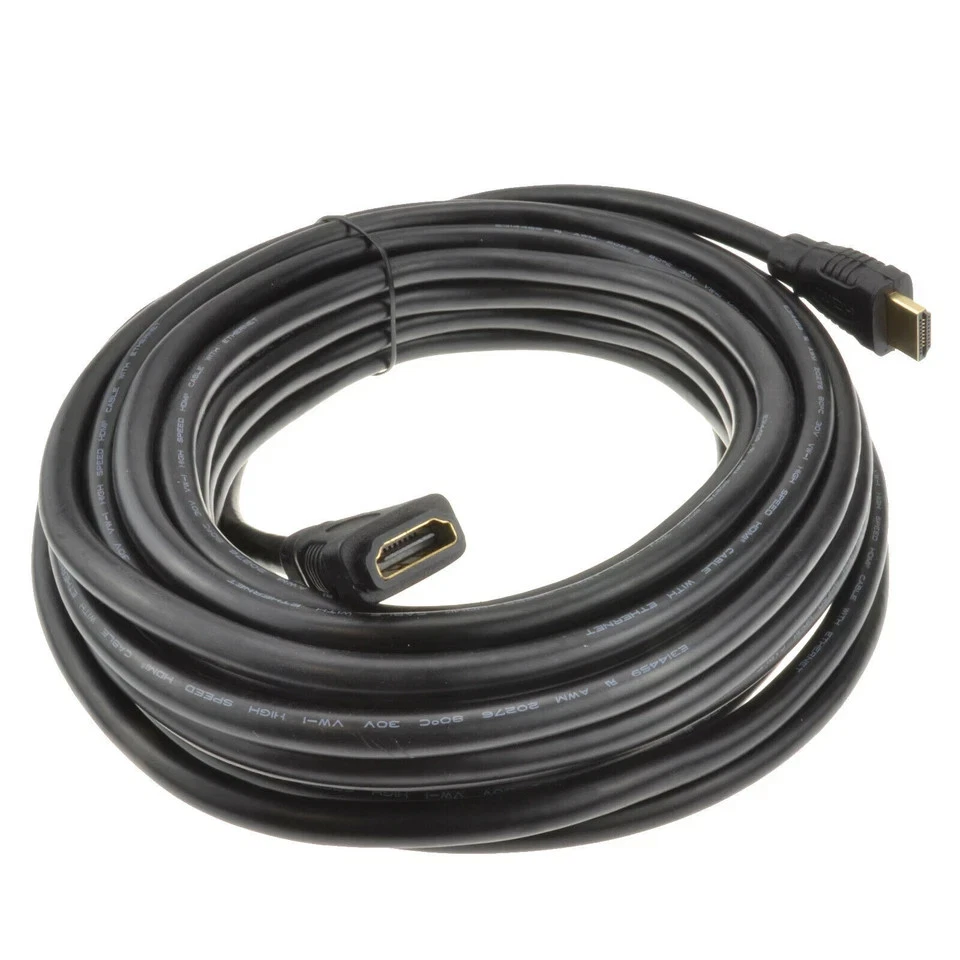 10m HDMI 1.4 High Speed 3D TV Extension Lead Male to Female Cable RhinoCables - Image 4 of 4