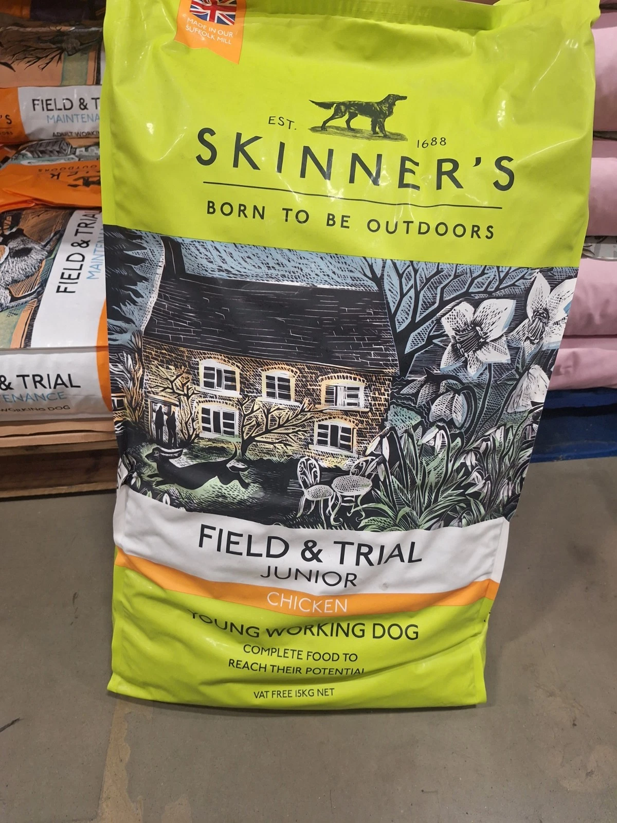 Skinner'S Field & Trial Complete Dry Junior Working Dog Food, 15KG Chicken