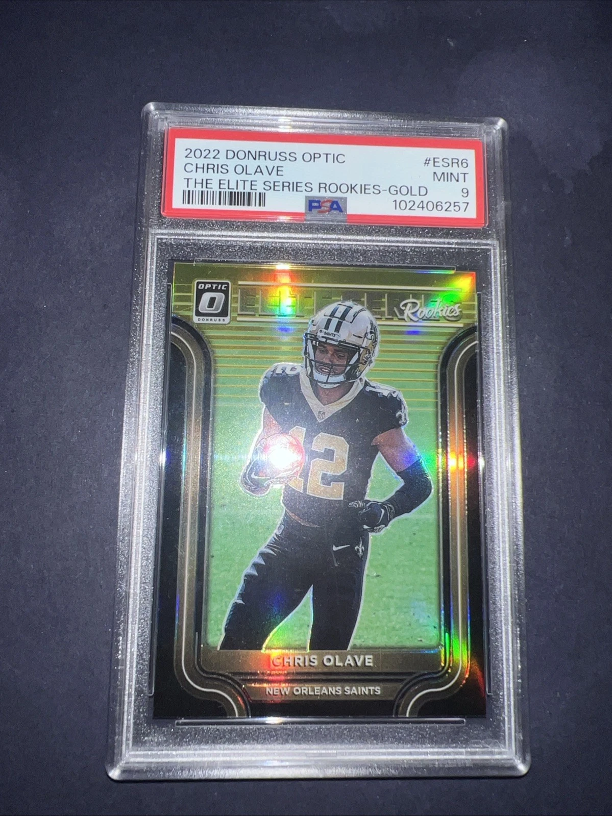 Chris Olave Panini Donruss Optic the Elite Series Rookies #ESR6 Gold