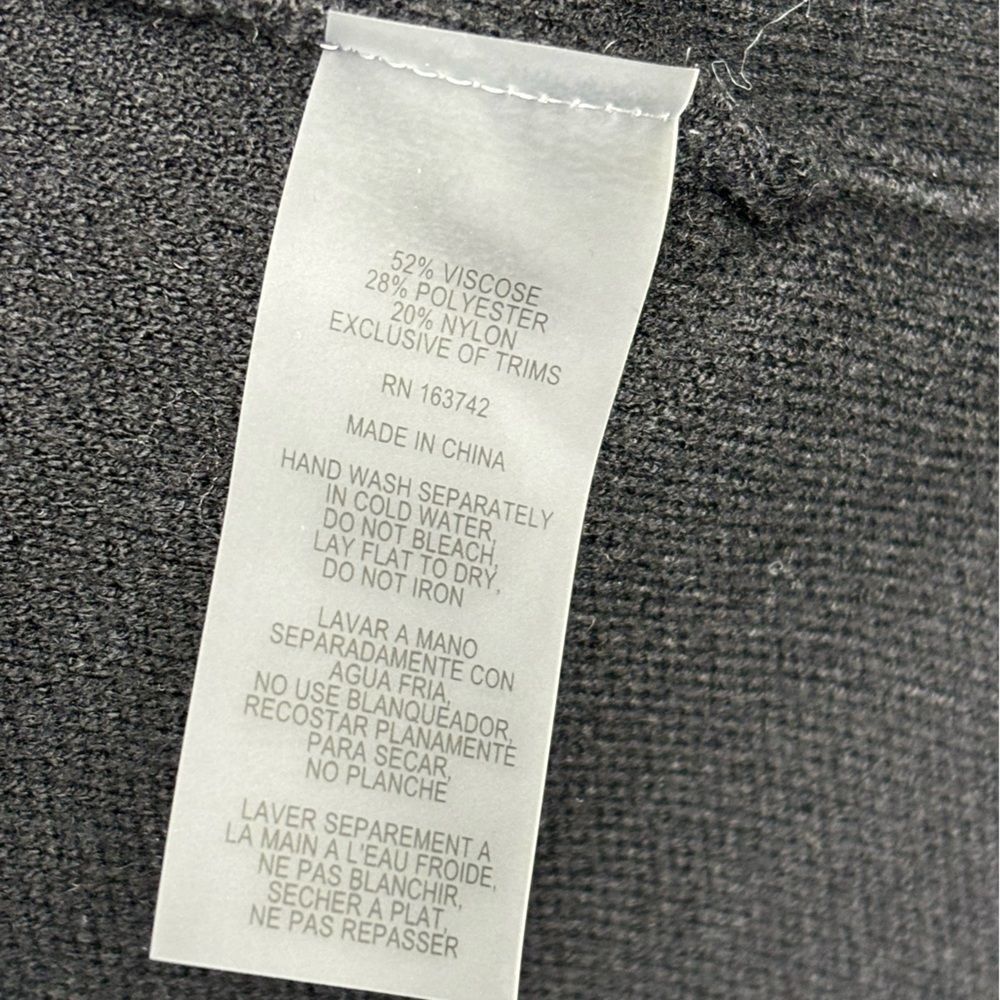 Sioni Medium Solid Black Open Front Cardigan Blaz… - image 7