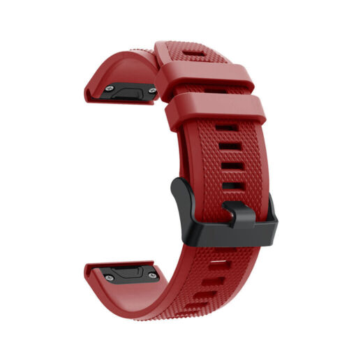Braccialetto in silicone Quick Fit per Garmin Fenix 7 7X 6 6X 6S 5 5X 5S 3HR D2 - Foto 7 di 58