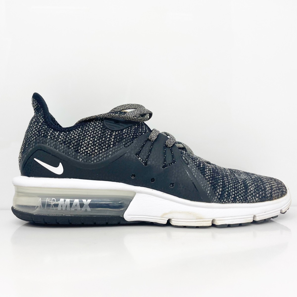 Nike Womens Air Max Sequent 908993-011 Black Running Shoes Sneakers Size