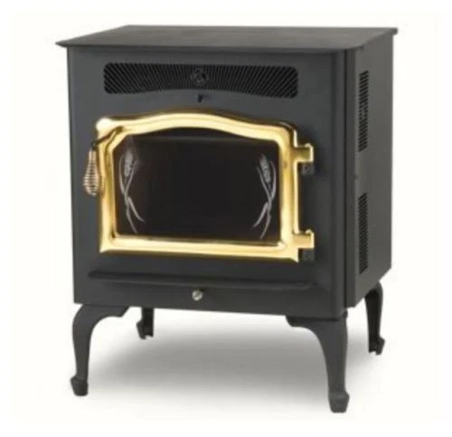 Country Flame Little Rascal Wood Pellet Stove with Gold Door u0026amp; Legs |  eBay