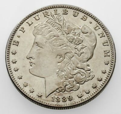 1889-O Silber Morgan Dollar IN Au Zustand, Schöne Ösen Appeal