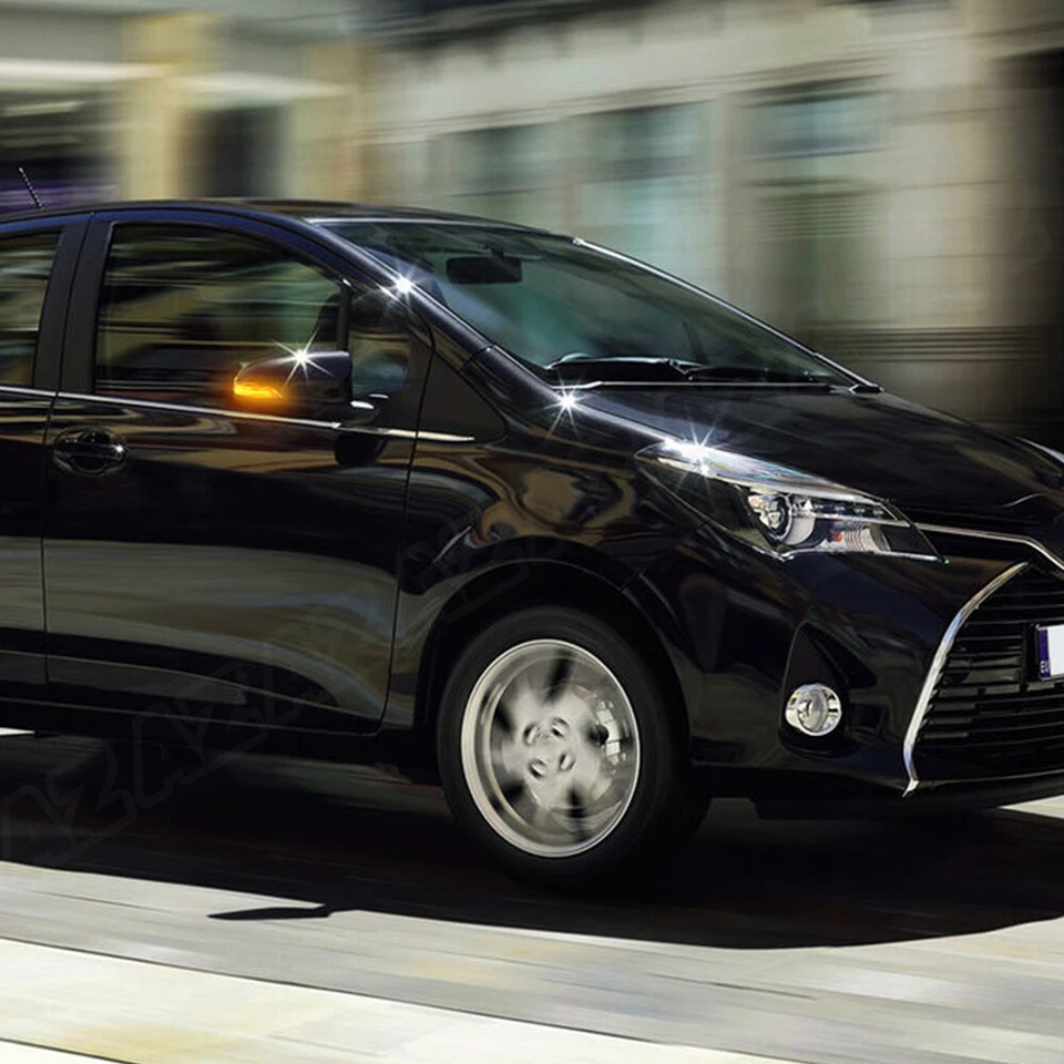 For Toyota Yaris Vitz Camry Saloon Sequential LED Side Mirror Turn Signal Lights Foto 3 de 4