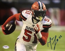 Mack Wilson Signed Autographed Cleveland Browns 8x10 Photo Alabama Psa/Dna