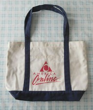 Vintage AOL America Online Canvas Tote Bag Y2K 2000s