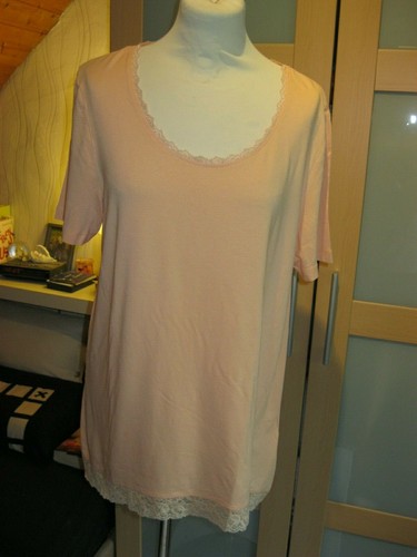 Damen T-Shirt, Tunika, Kurz Arm, Gr. 44, Orange, Viskose/Elasthan, "Pfeffinger"