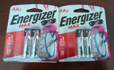 Energizer Max 2AA X 2 (4 Batteries) E91BP-2