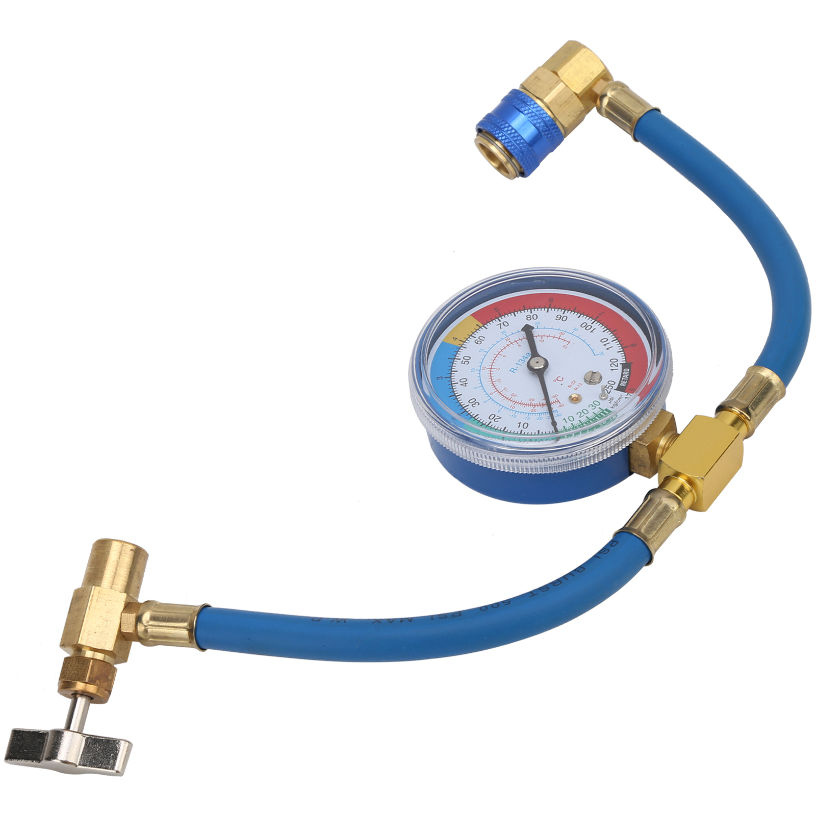 Car R134A Air Conditioning Coolant Hose Pressure Gauge Car AC ...